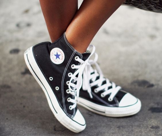 converse pied large