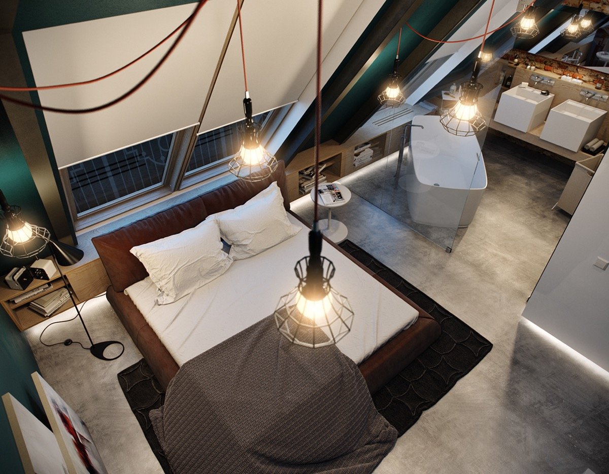 Ces combles ont été transformés en de magnifiques chambres à ...