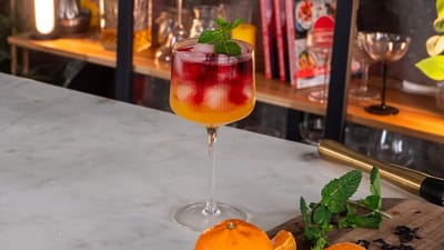 Mocktail à la mandarine et hibiscus