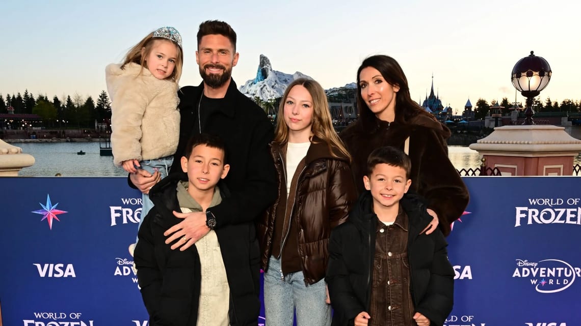 Olivier Giroud et sa famille