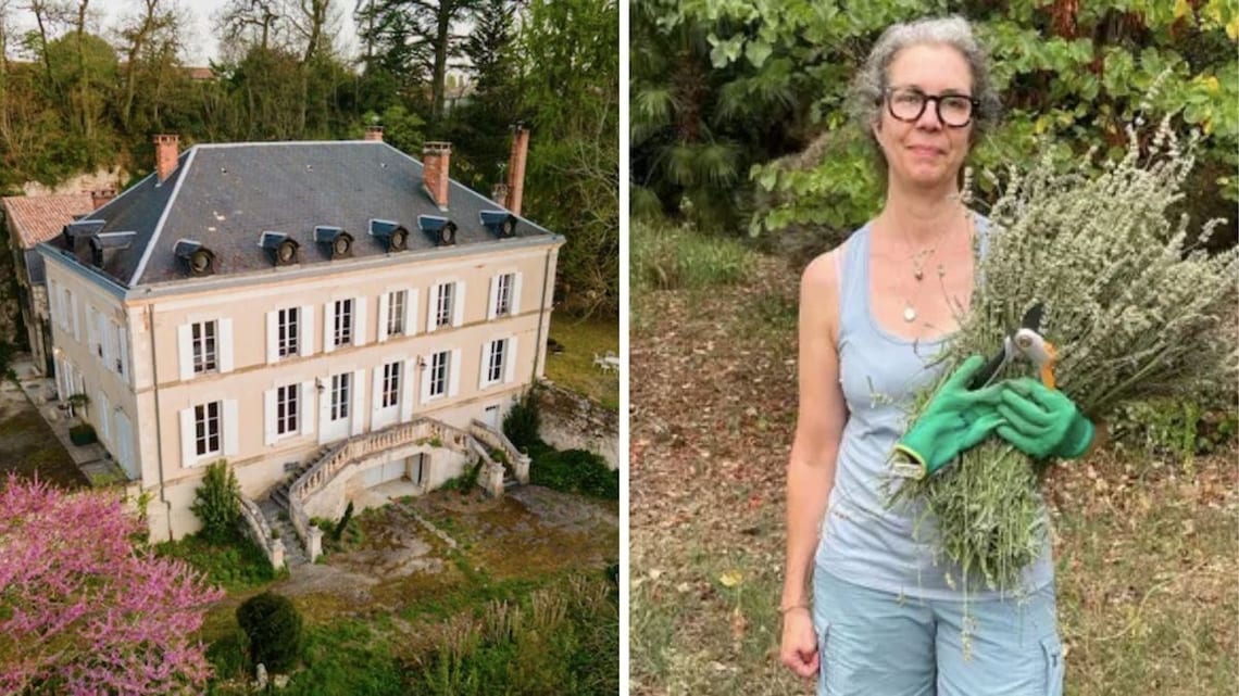 Abigail Carter dans son chateau dans le Lot-et-Garonne