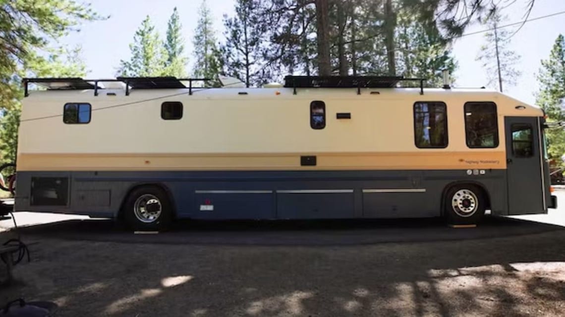Un bus transformé en tiny house
