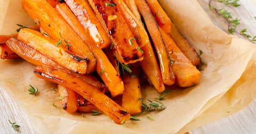Frites de carottes à la feta