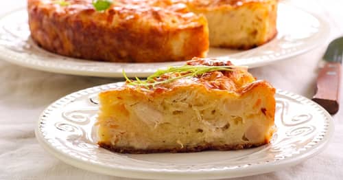 Quiche sans pâte au chou-fleur et au jambon
