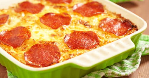Gratin de pâtes au chorizo