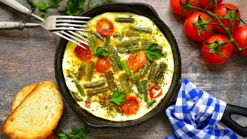 Omelette aux asperges