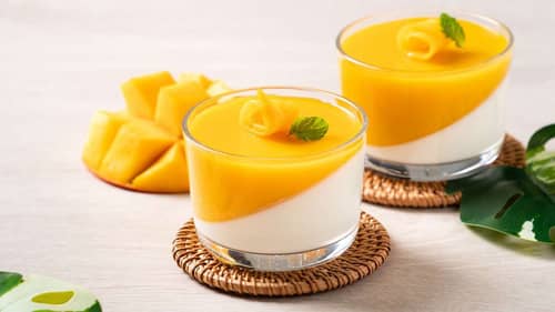 Panna cotta à la mangue