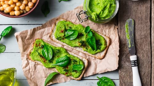 Houmous aux épinards