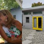 La tiny house de 45 m² construite au fond du jardin de Kathie Schwartz et de son mari à Petaluma, en Californie