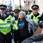Greta Thunberg a été arrêtée à Londres lors d’une manifestation