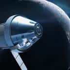 La capsule Orion près de la Lune