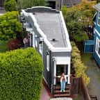 La façade la plus étroite de cette incroyable maison ne mesure que 1,4 mètre de large.