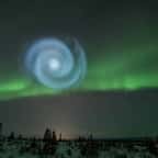 Une mystérieuse spirale bleue est apparue dans le ciel de l’Alaska