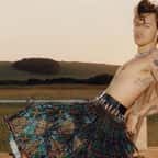 Harry Styles pose en robe pour la Une du magazine Vogue, une première
