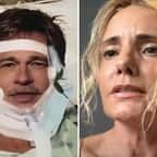 Des montages photos de Brad Pitt au coeur de l'arnaque