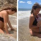 Cette maman a donné naissance à son enfant dans l’océan Pacifique
