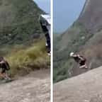 Vidéo montrant les derniers instants terrifiants du parachutiste 