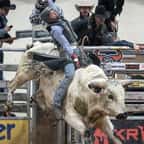 Dylan Grant au Bull Riders Challenge à Vernal, Utah, 2025 