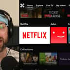 montage montrant le Youtubeur Matty McTech et la page d'accueil de Netflix