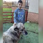 Myles Murray et un chien