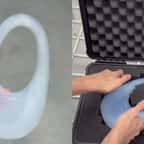 Ce sac haute couture composé à 99% d’air a été réalisé avec un nanomatériau utilisé par la NASA