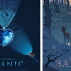 Titanic, Le Parrain, Bambi : cet illustrateur crée des affiches alternatives de films mondialement connus