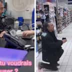 Un homme demande en mariage sa compagne... au rayon lingerie de Leclerc ! 