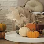Un salon décoré aux couleurs de l'automne 