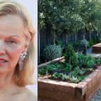 Pamela Anderson etson jardin d'Arcady