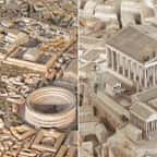 Cette grande maquette montre très précisément à quoi ressemblait Rome dans l'Antiquité