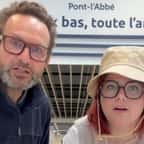 Thomas Cambou et Noémie Jégou, les deux community managers du Leclerc de Pont-l'Abbé