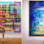 Elle est passée maître dans l'art de faire matcher ses tenues avec des tableaux repérés dans les musées 