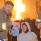 MrBeast dans une maison en flammes