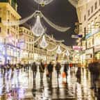 la ville de Graben illuminée pour Noël