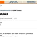 Cette femme propose ses services sur Le Bon Coin pour donner des cours de français... Son annonce est magique !