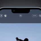 Un point vert s'affiche en haut de l'écran d'un smartphone