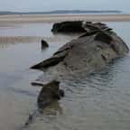 Un sous-marin allemand, échoué en 1917, resurgit des sables sur une plage à Wissant