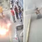 Les images d'une explosion spectaculaire &agrave; Lima