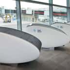 Capsules de sieste dans un aéroport