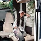 Diana Cabezas dans son camping-car