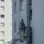 L'enfant secourue par les pompiers