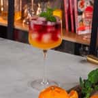 mocktail à la mandarine et hibiscus