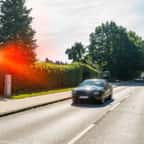 Radar flashant une voiture