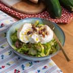 tagliatelles de courgettes et burrata