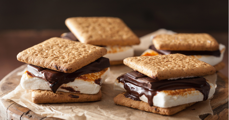 Recette S Mores Petits Sandwichs Biscuit Marshmallow Chocolat