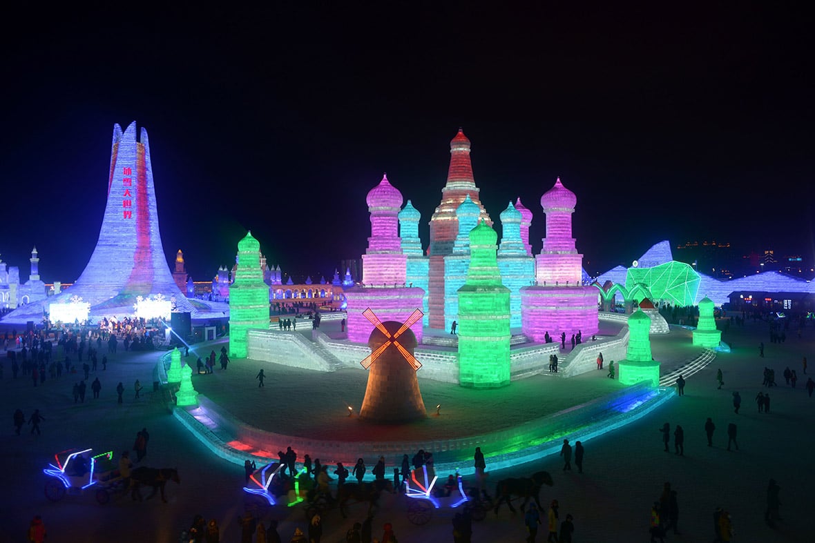 Chine : l'impressionnant « Harbin International Ice and Snow Sculpture