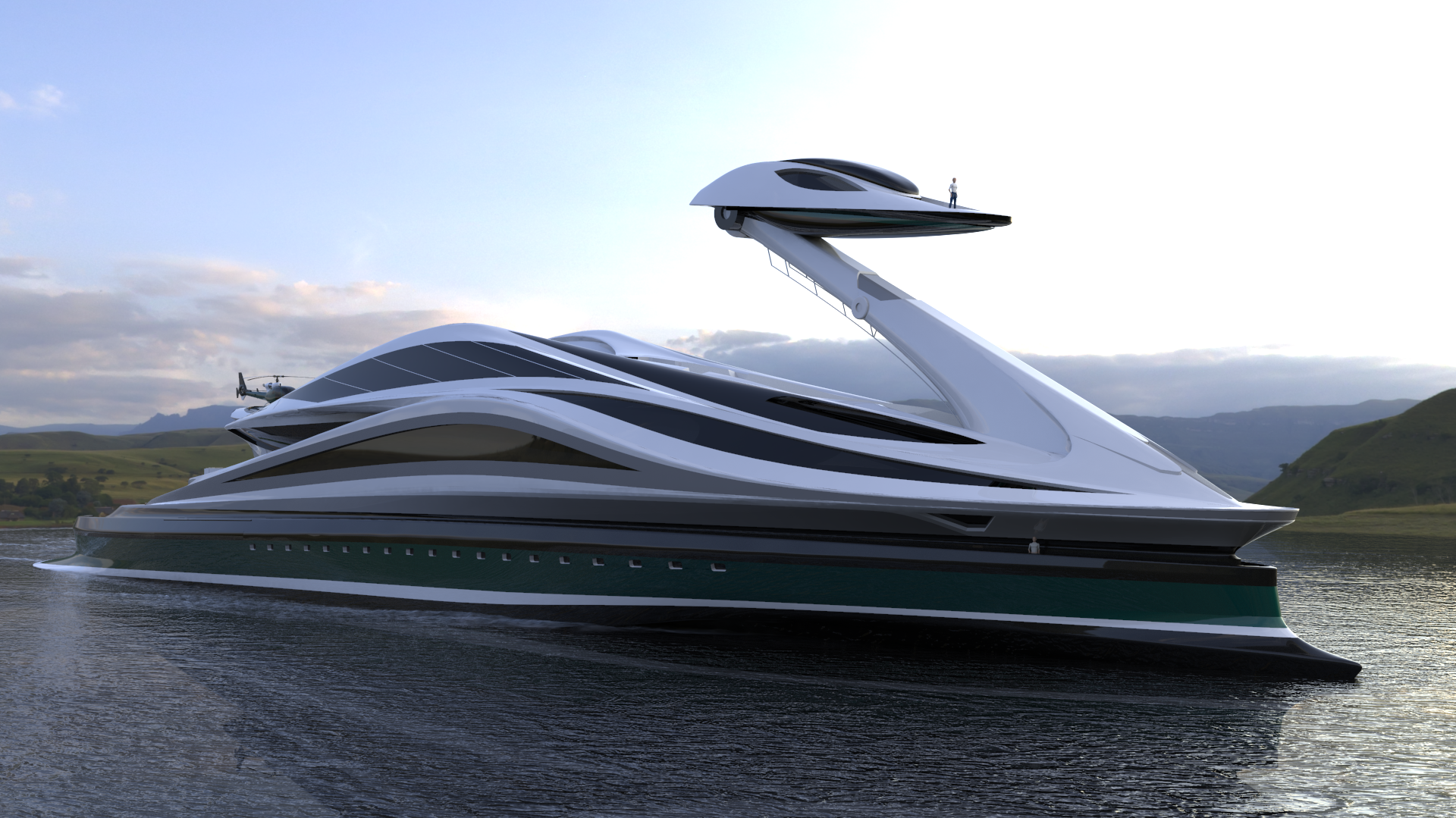 the superyacht that looks like an alien spaceship