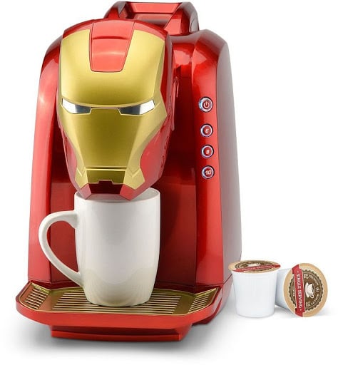 Une cafetière Iron Man