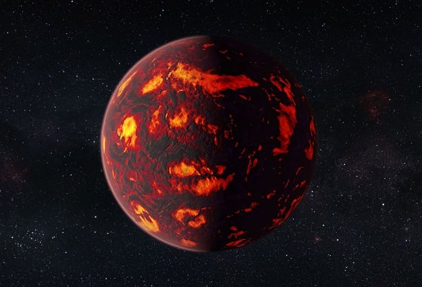 First Detection of a Planet with Super Earth Atmosphere