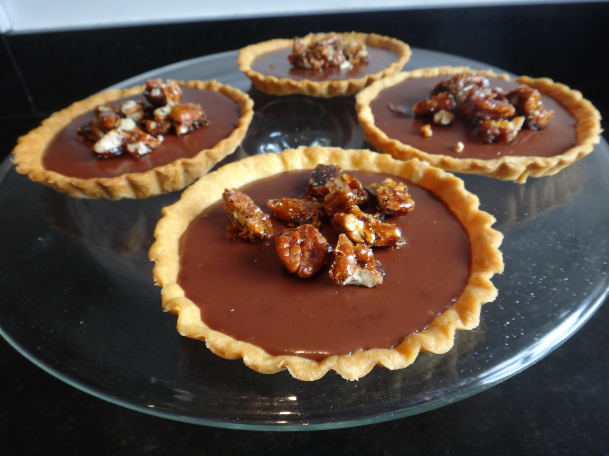 Recette tartelettes au chocolat et au caramel au beurre salé